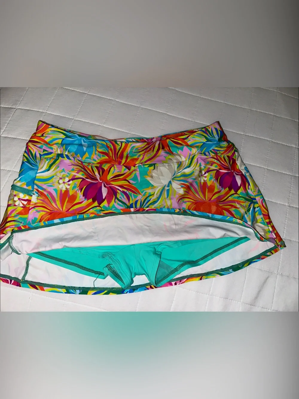 Floral Multi-Color Women's Swim Coverup Skirt